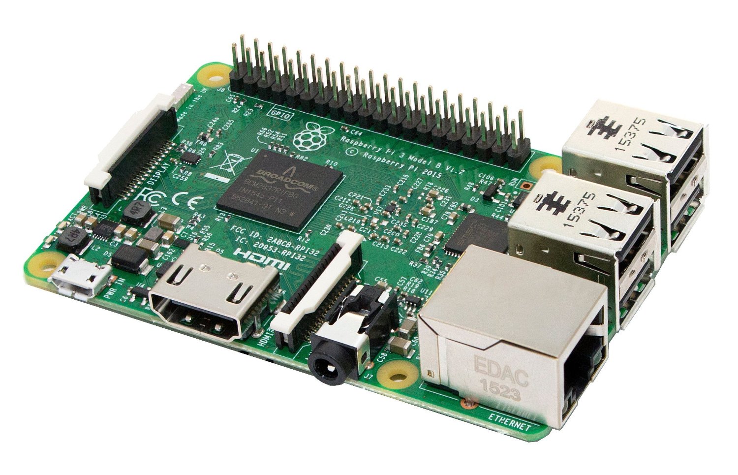Raspberry PI 3 Model B Scheda madre CPU 1.2 GHz Quad Core, 1 GB RAM